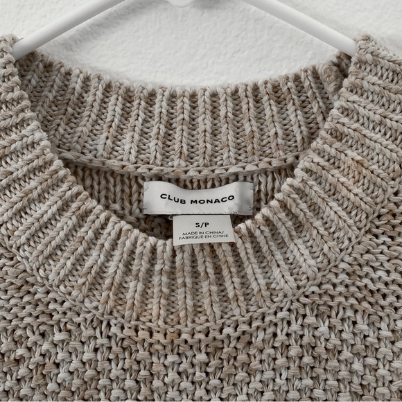 Club Monaco mixed texture knit sleeveless shirt. Size small/petite. - Picture 3 of 3